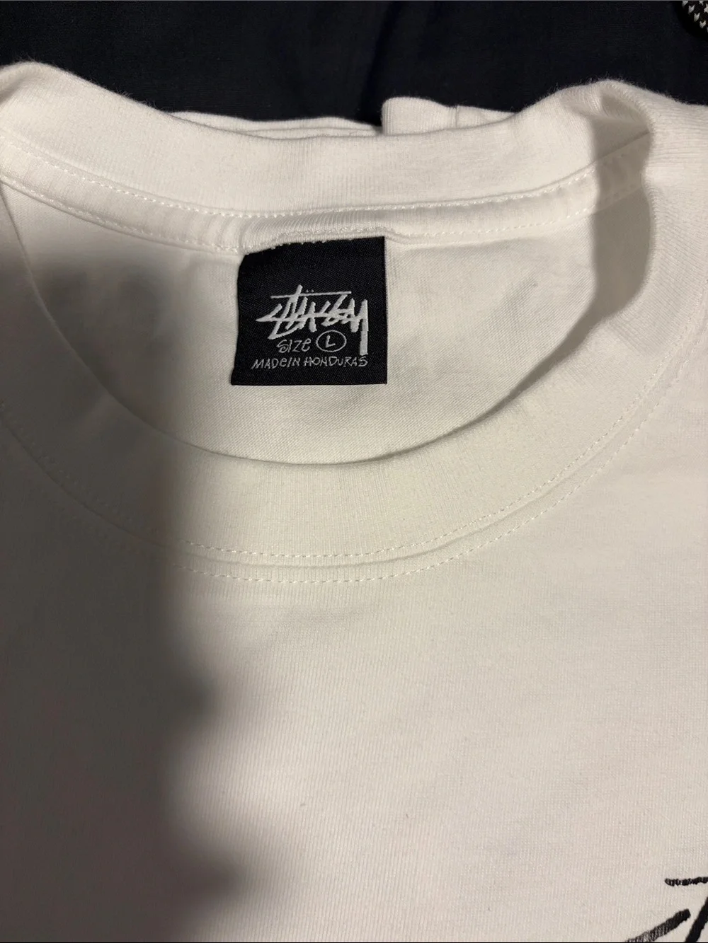 White Graphic Pocket T-Shirt - 8-Ball Logo L